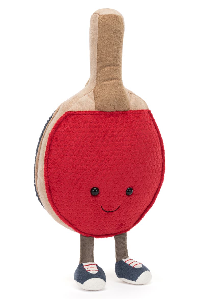 Amusable Sports Table Tennis Plush Toy, Alternate, color, RED/TAN