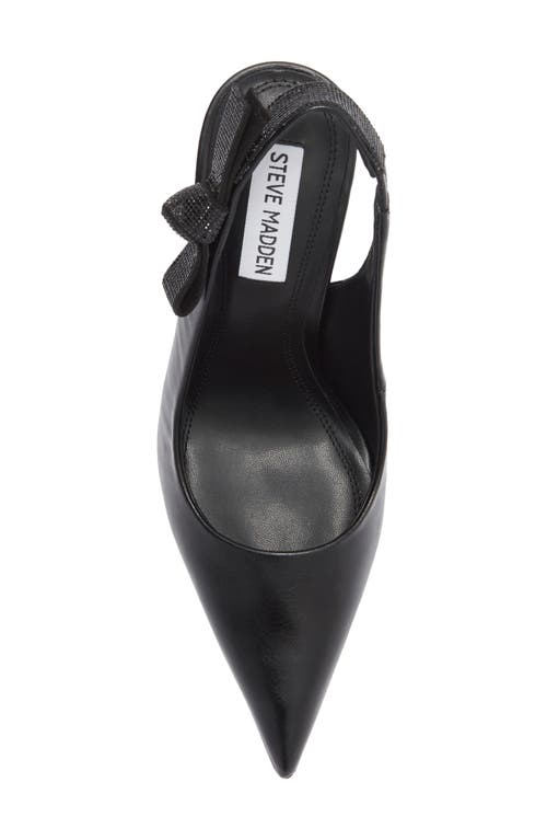Steve Madden Stefani Metallic Slingback Pump In Black
