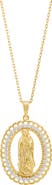 SAVVY CIE JEWELS Religious Cubic Zirconia Pendant Necklace