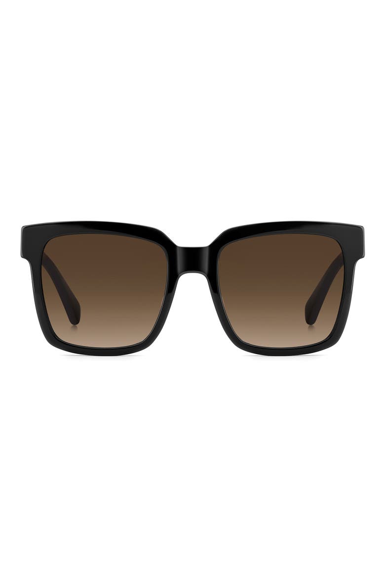 Shira 55mm Sunglasses, Main, color, BLACK/ BROWN SF