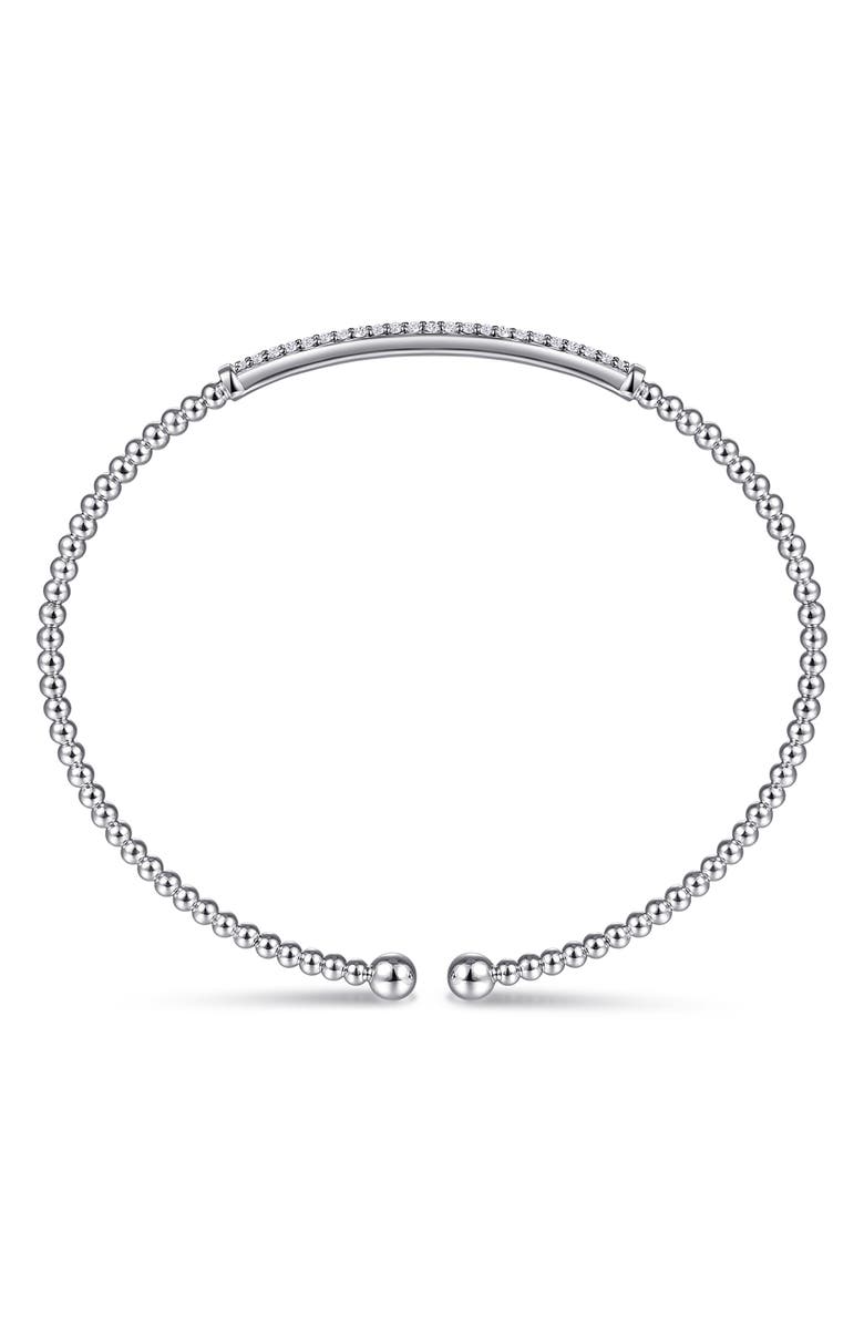 Gabriel & Co. Bujukan Diamond Beaded Cuff Bracelet, Alternate, color,