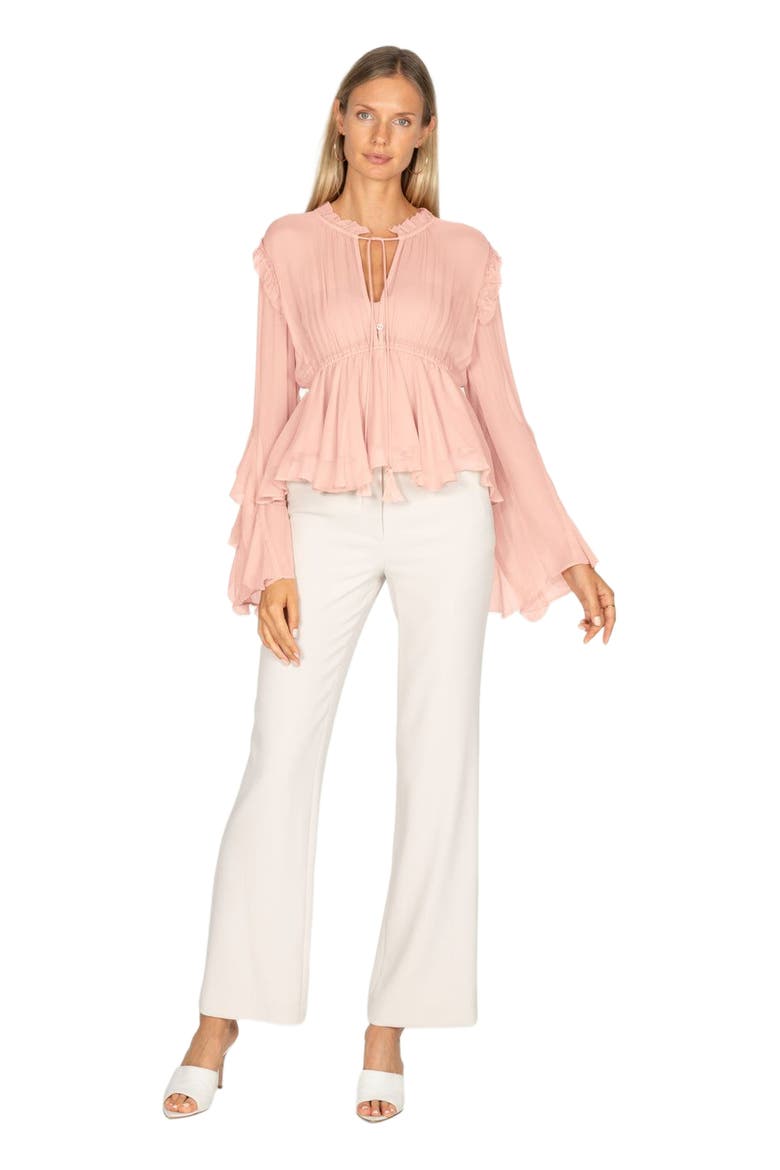 Emeline Blouse, Alternate, color, PEACH
