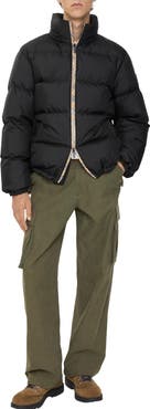 Burberry Checker-tape Snowdon Puffer Jacket