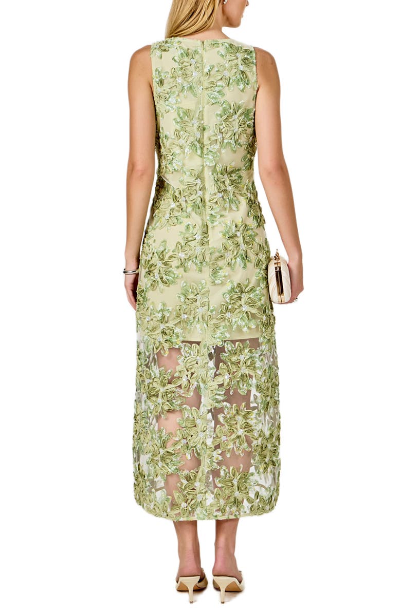 Endless Rose Texture Sleeveless Maxi Dress, Alternate, color, Sage