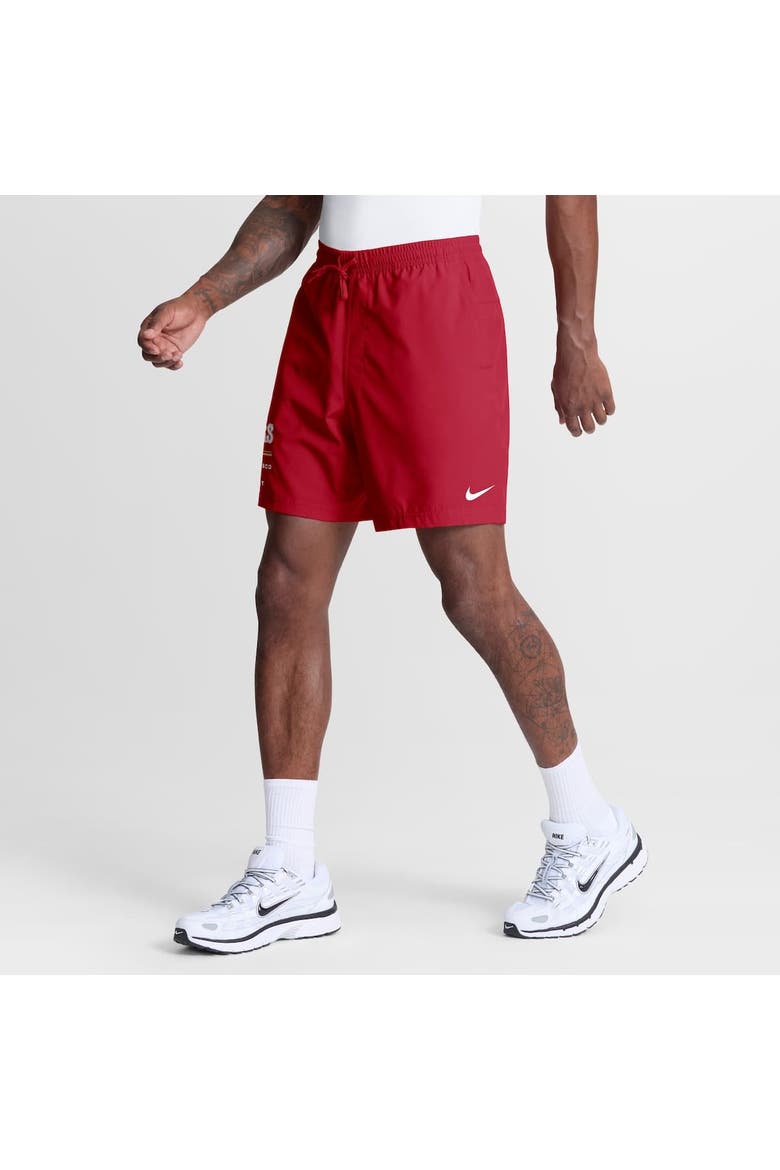 Men's Nike Scarlet San Francisco 49ers Form Dri-FIT Shorts, Alternate, color, Scarlet