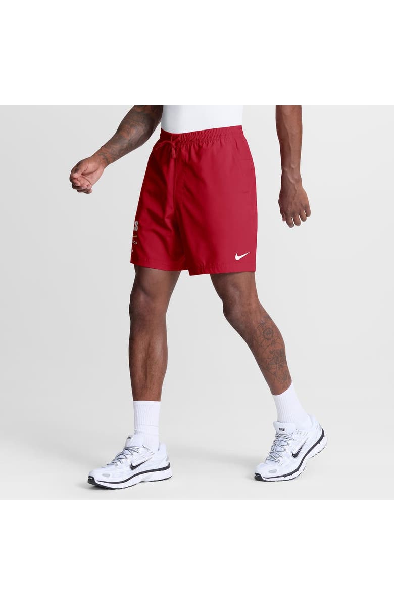 Nike Men's Nike Scarlet San Francisco 49ers Form Dri-FIT Shorts, Alternate, color, Scarlet