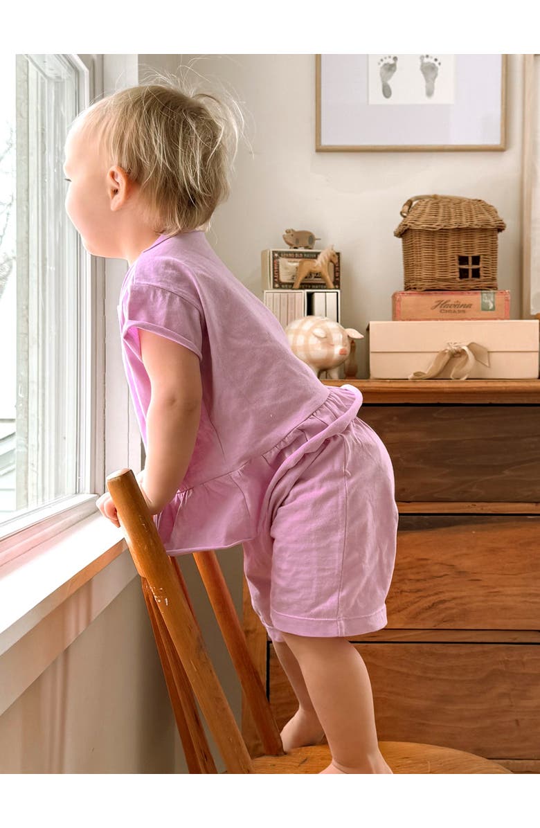 gunamuna Cotton T-Shirt & Short Set - Baby, Alternate, color, Lolli