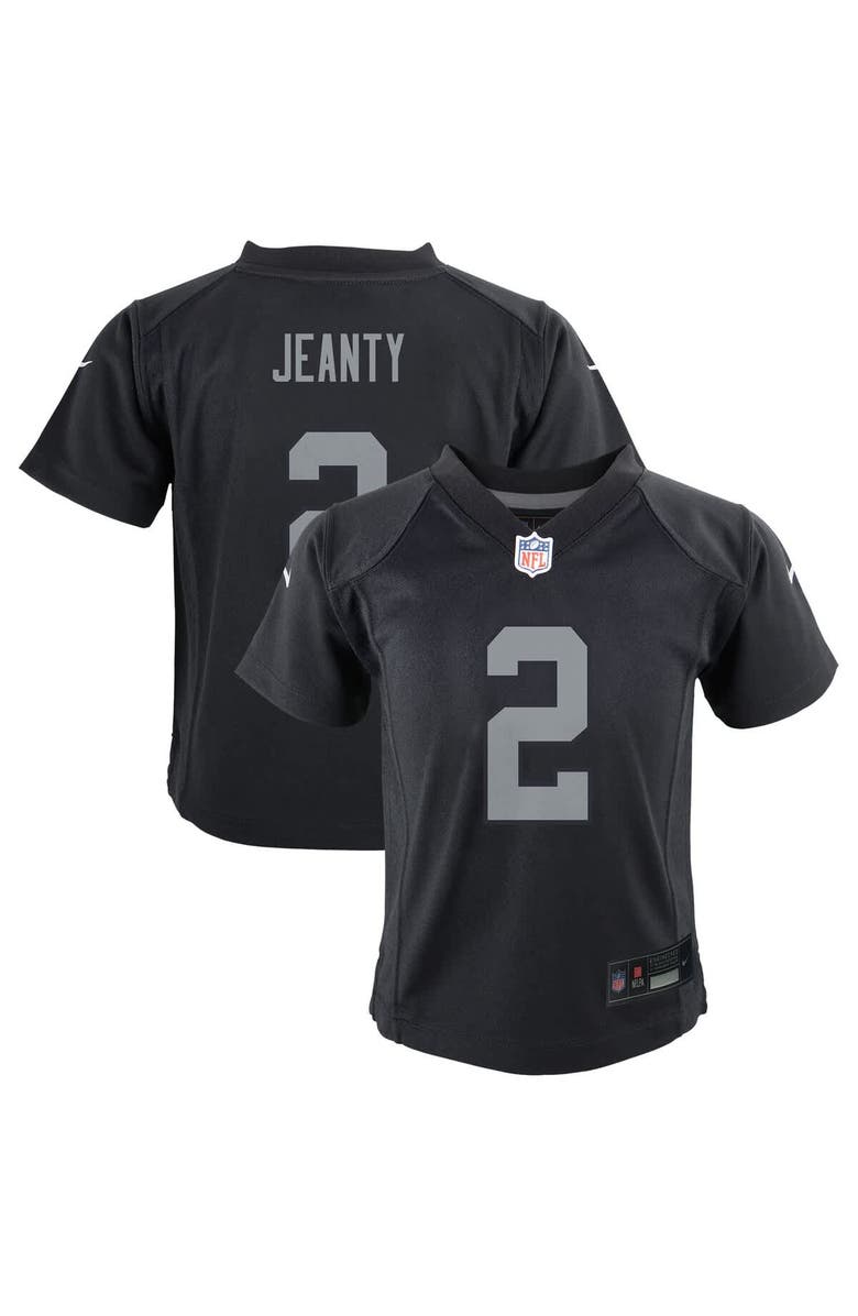 Nike Infant Nike Ashton Jeanty Black Las Vegas Raiders Team  Player Game Jersey, Main, color, Black