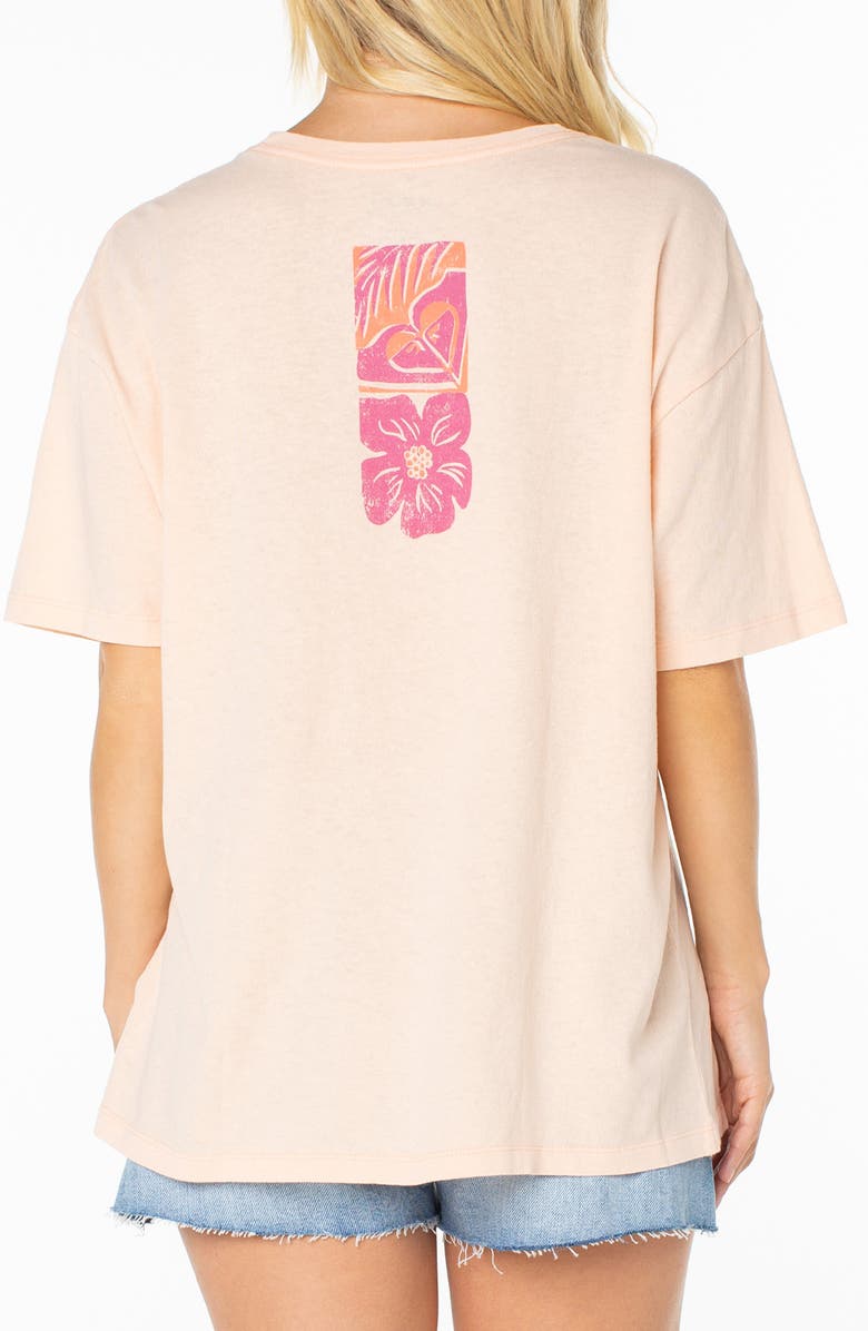 Roxy Beach Things Oversize Cotton Graphic T-Shirt, Alternate, color,