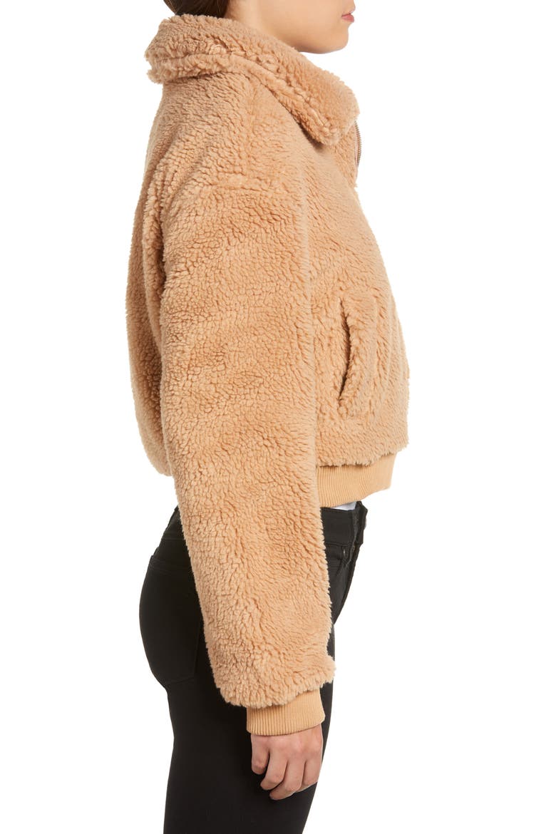 Teddy Jacket, Alternate, color, BROWN
