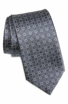 Brioni Geo Jacquard Silk Tie