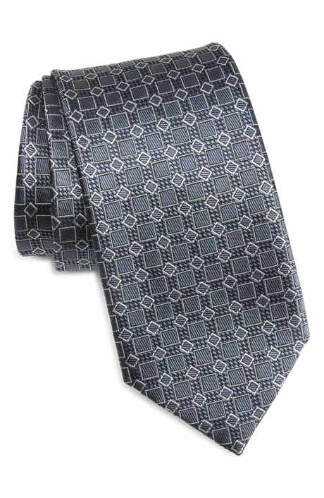 Brioni Geo Jacquard Silk Tie