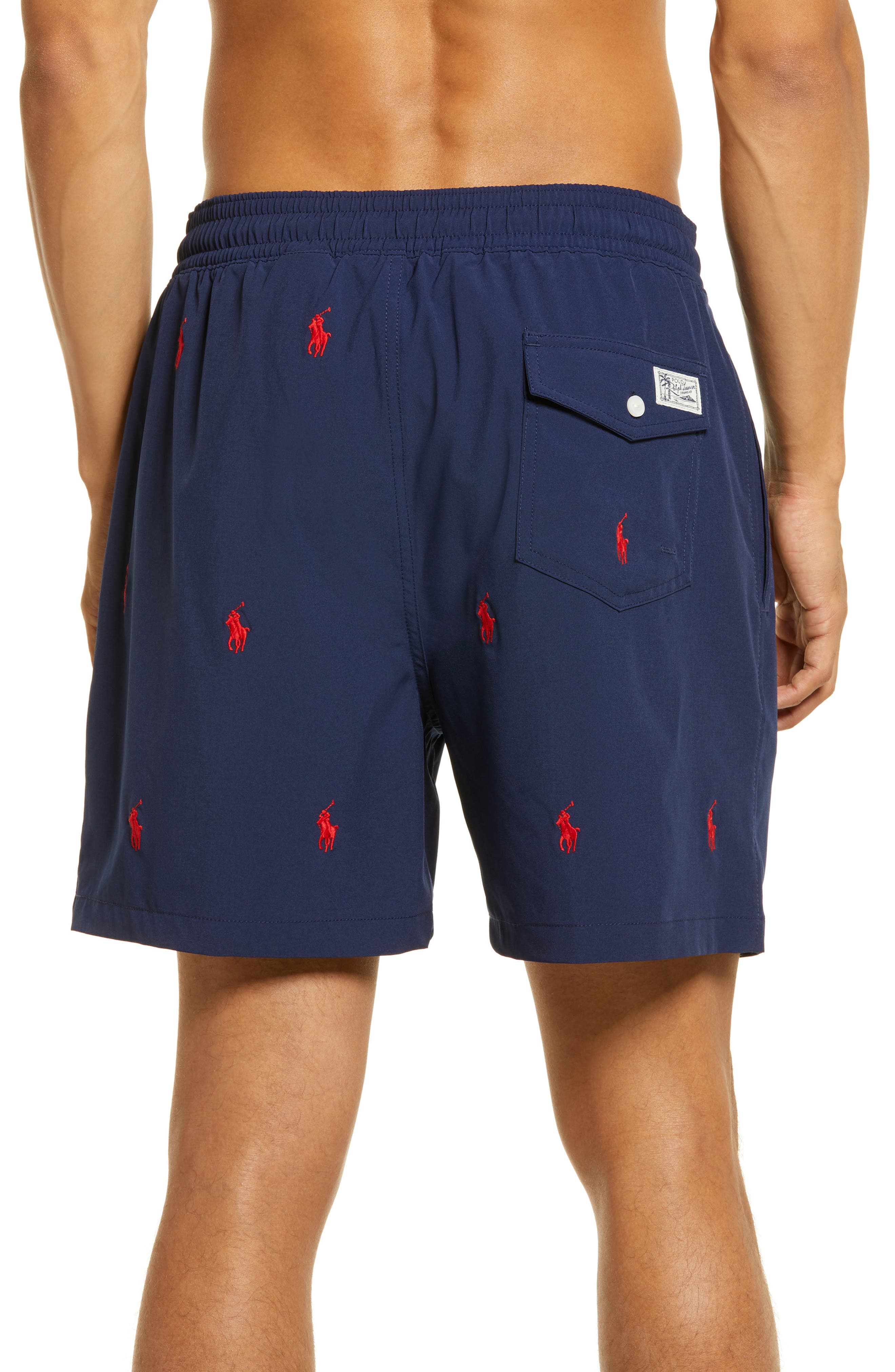 Polo Ralph Lauren Embroidered Pony Swim Trunks (Men) | Nordstromrack