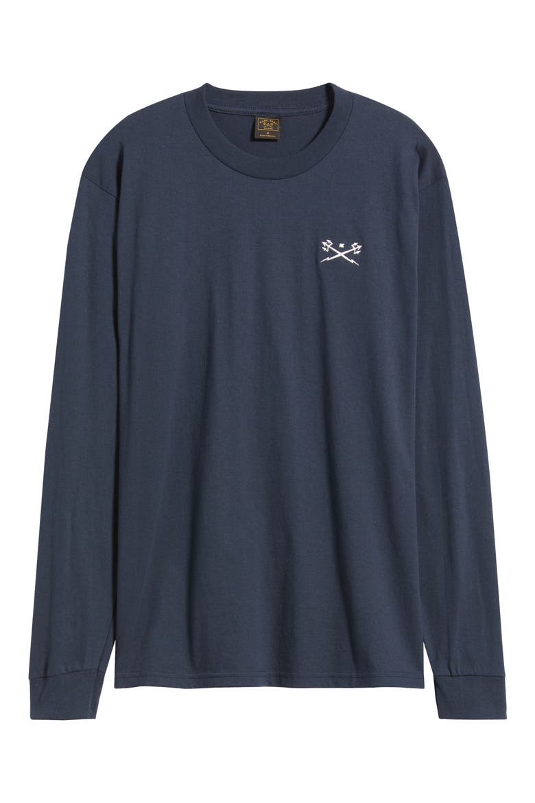Go-To Embroidered Long Sleeve T-Shirt, Alternate, color, NAVY