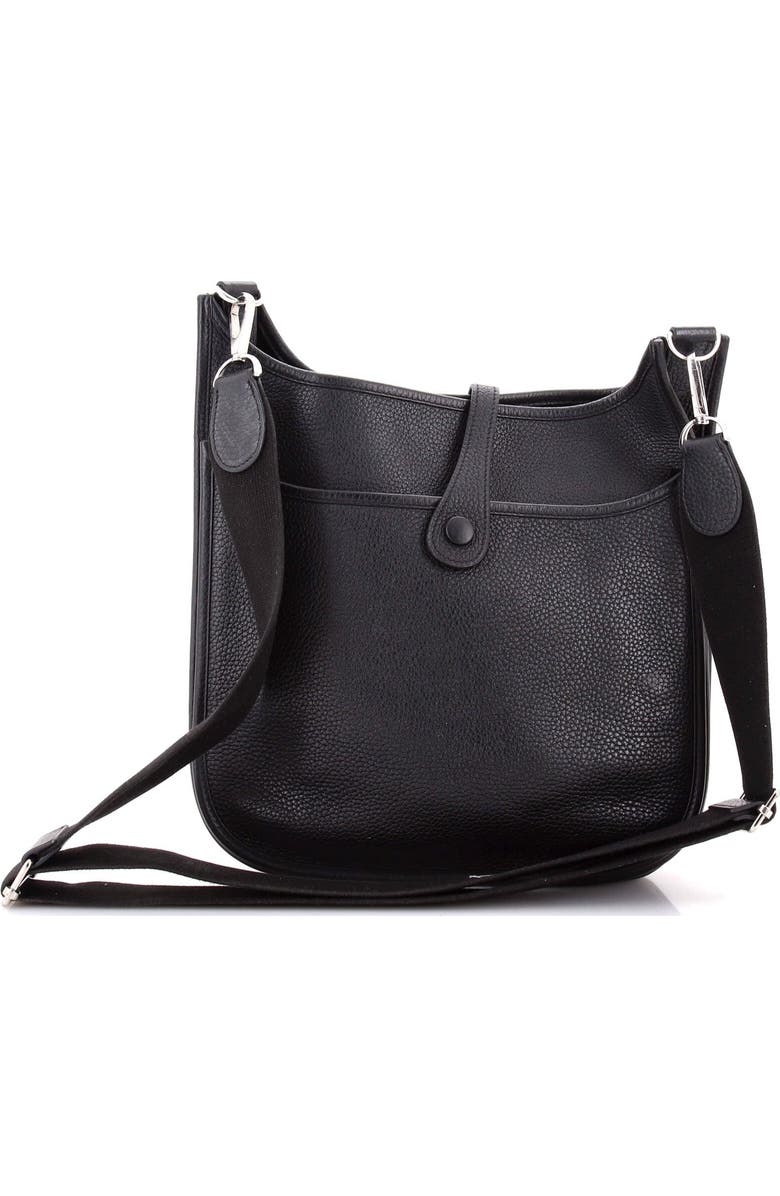Pre-Owned Hermes Evelyne Bag Gen III Clemence PM, Alternate, color, Noir