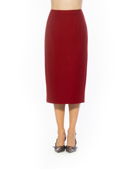 Alexia Admor Marlowe Skirt In Red