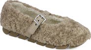 MIA Kayti Faux Shearling Mary Jane Flat