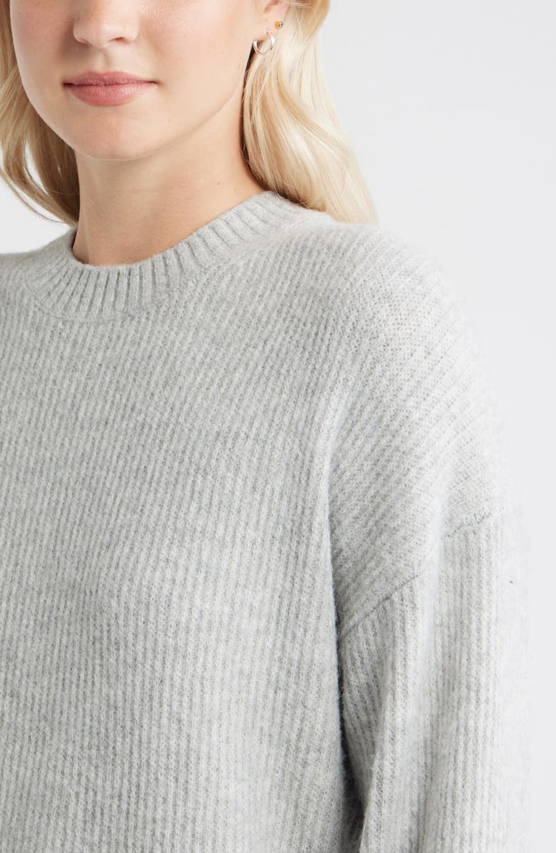 BP. Fuzzy Oversize Sweater, Alternate, color, Grey Soft Heather