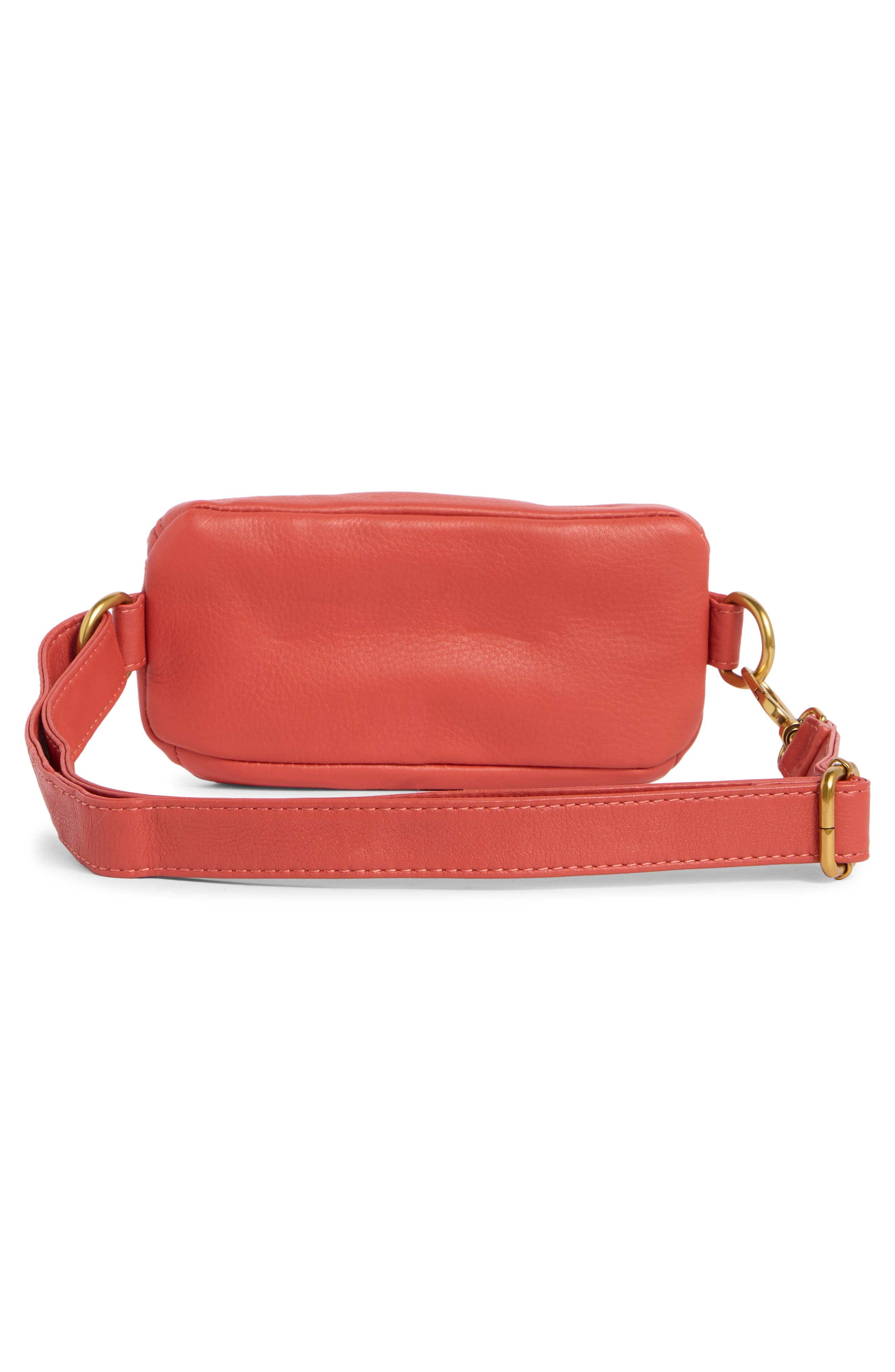 HOBO Fern Leather Belt Bag, Alternate, color, Red Clay