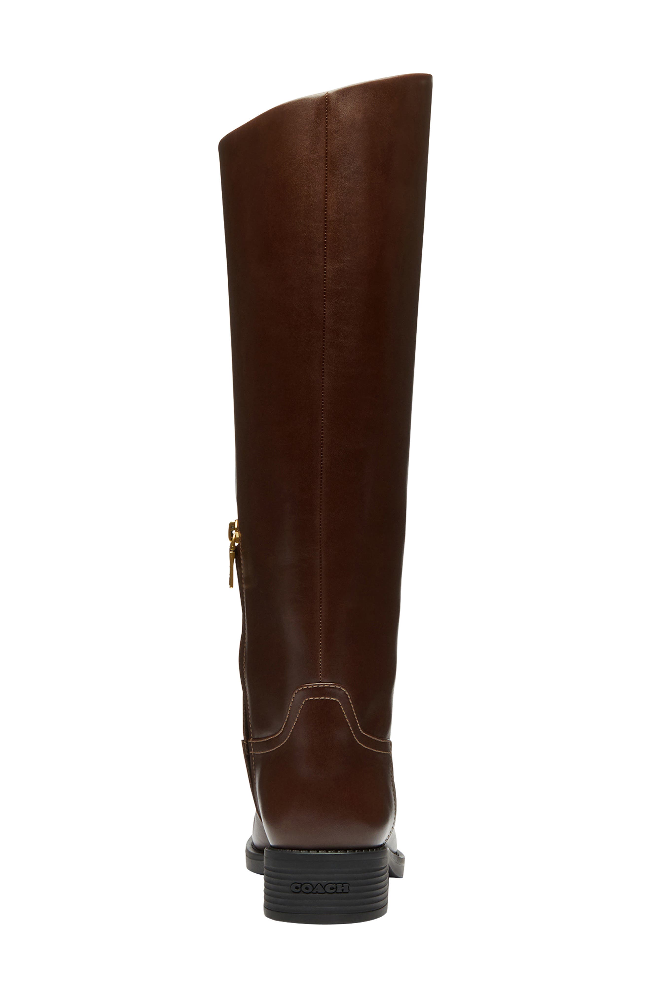 COACH Park Knee High Boot, Alternate, color, Maple