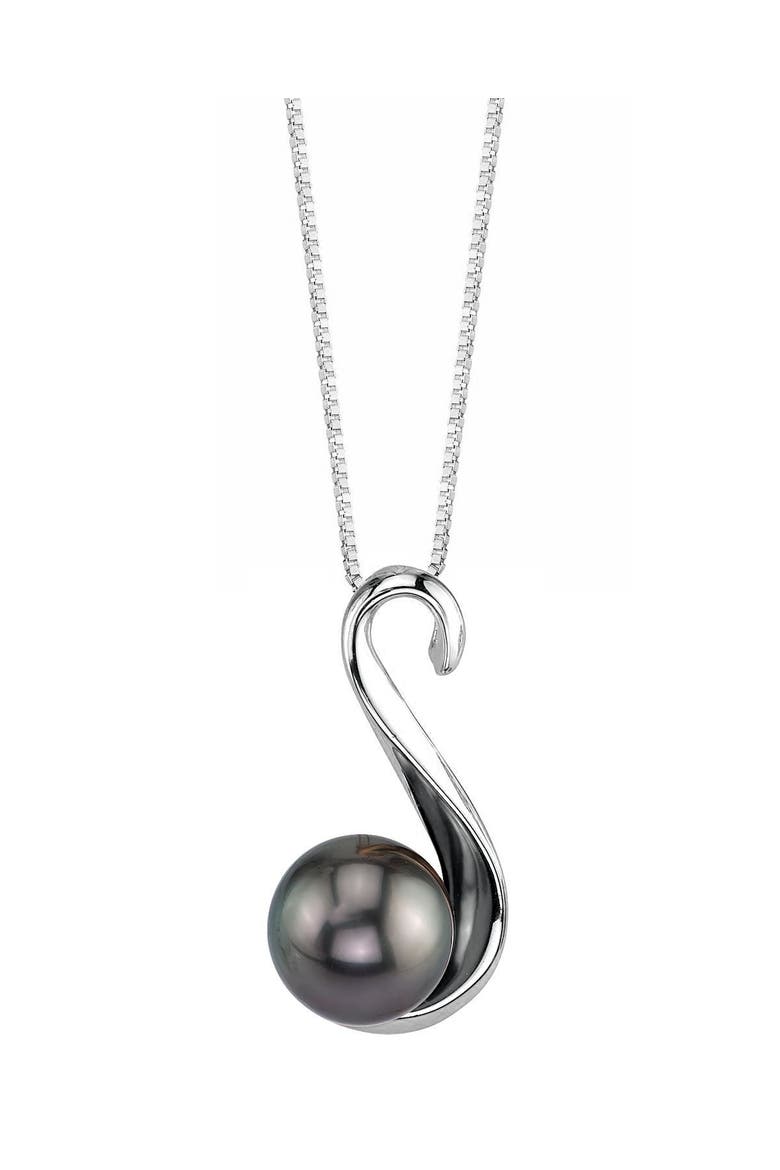Tahitian South Sea Pearl Anastasia Pendant, Main, color, Sterling Silver
