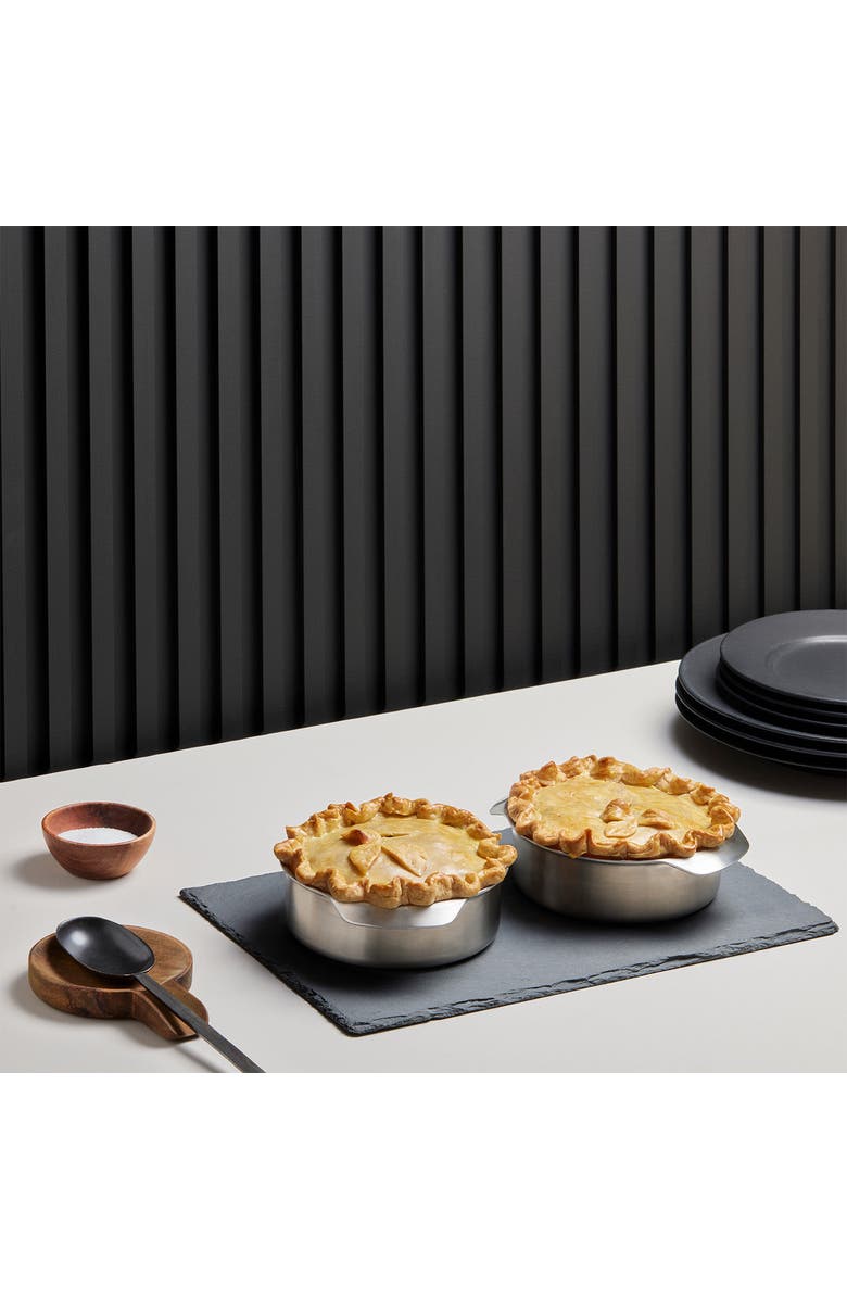 KANA 6-Inch Round Stainless Steel Pan - Oven & BBQ - Set of 2, Alternate, color, Stainless Steel