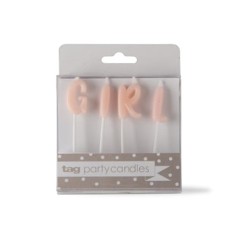 Pink Girl Candle Set - Everyday Pillar Candles for Home