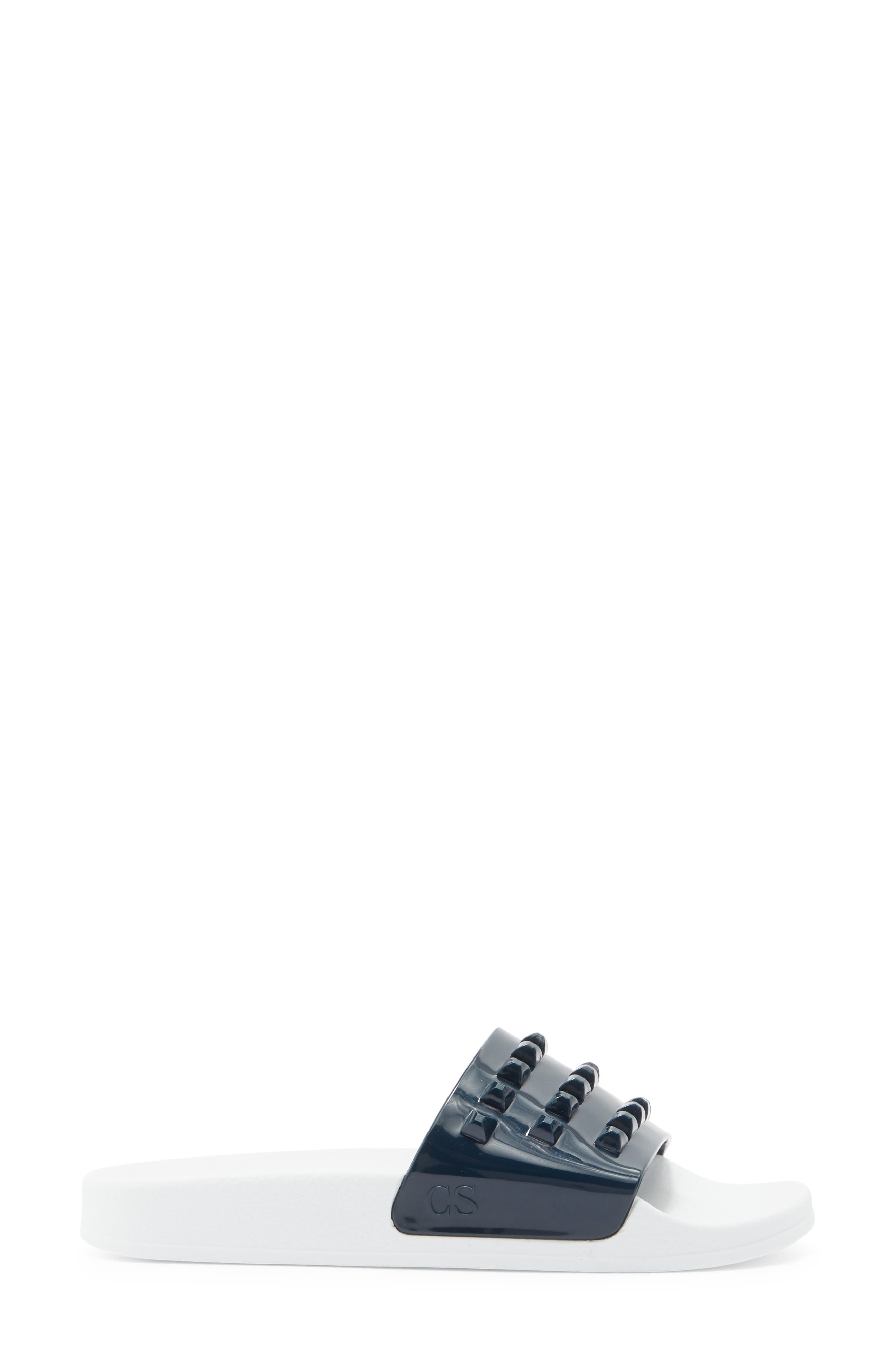 Franco Waterproof Slide Sandal, Alternate, color, NAVY BLUE