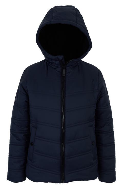 Kids' Plush Lined Puffer Jacket (Big Kid)