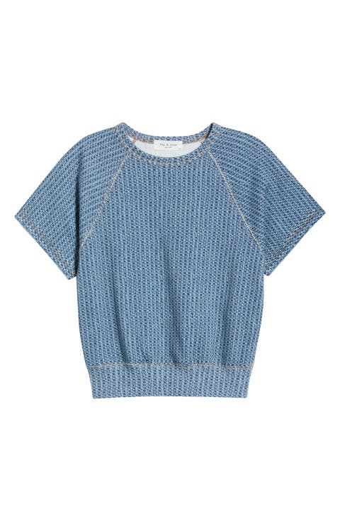 Miramar Terry Cloth Short Sleeve Sweatshirt