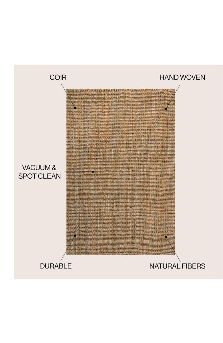 JONATHAN Y Biot Traditional Rustic Handwoven Jute Solid Area Rug, Alternate, color, Natural