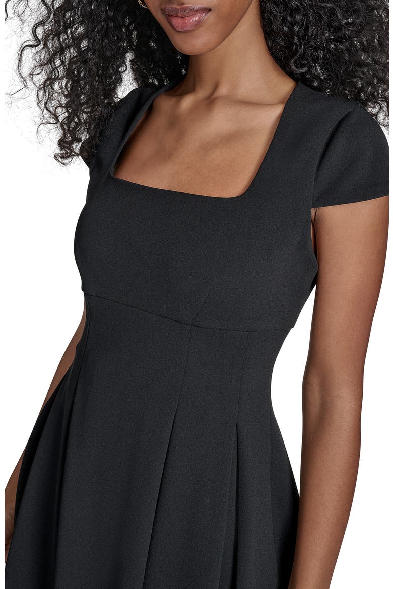 calvin klein fit flare dress Womens & Orange Short Sleeve Tie Round Ne 46 long Women's Short Sleeve Crew Neck