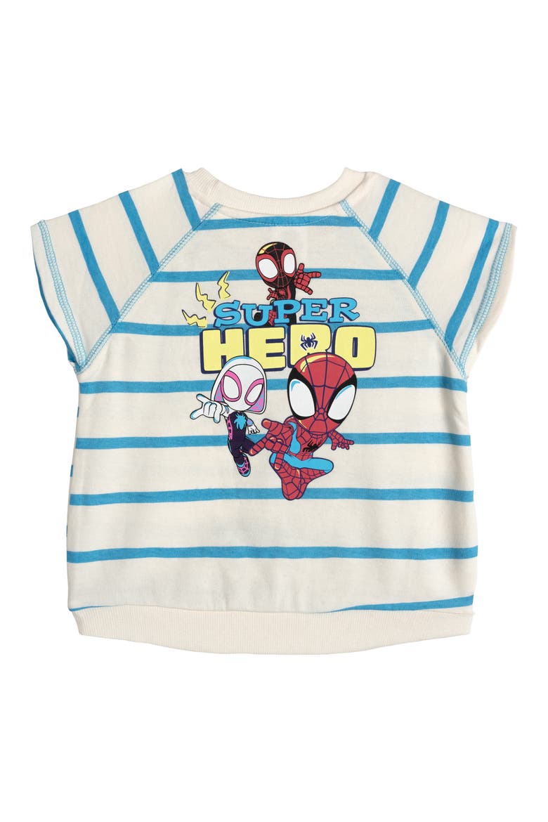Spidey and His Amazing Friends 2-Piece T-Shirt and Shorts Set, Alternate, color, Spidey Ivory Blue
