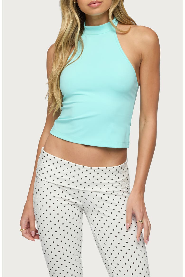 Ikara Halter Top, Main, color, AQUA