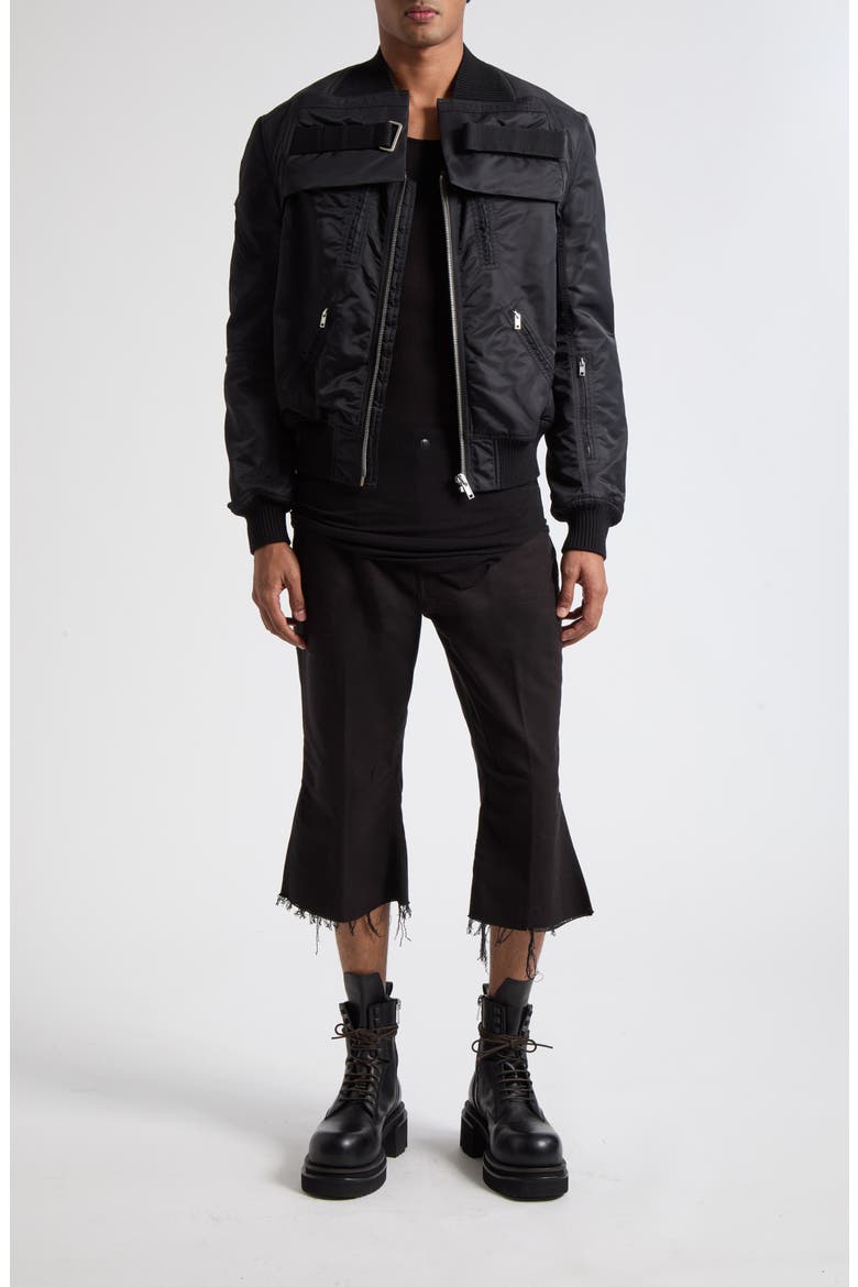 Tower Two-Piece Nylon Bomber Jacket, Alternate, color, BLACK
