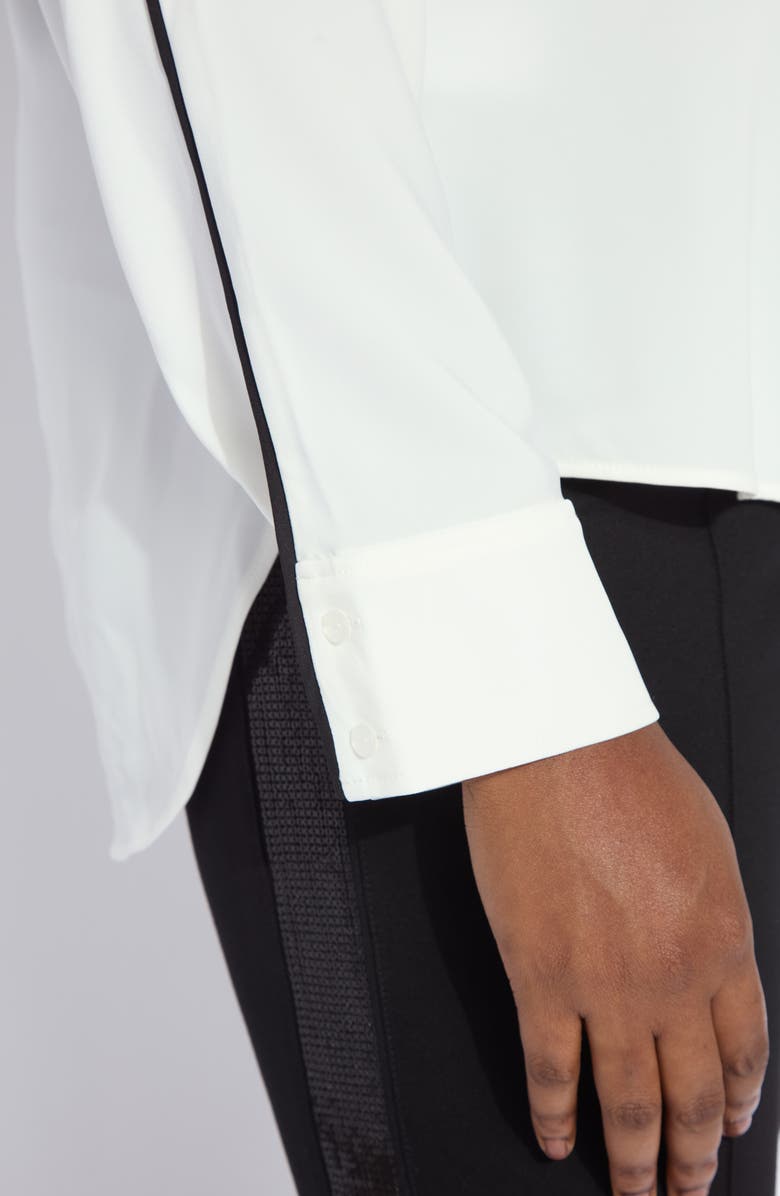 Lysse Daphne Tie Neck Dolman Sleeve Top, Alternate, color, Off White