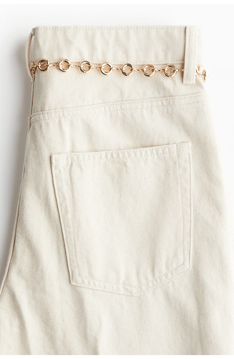 H&M Flared High Jeans, Alternate, color, Light Beige
