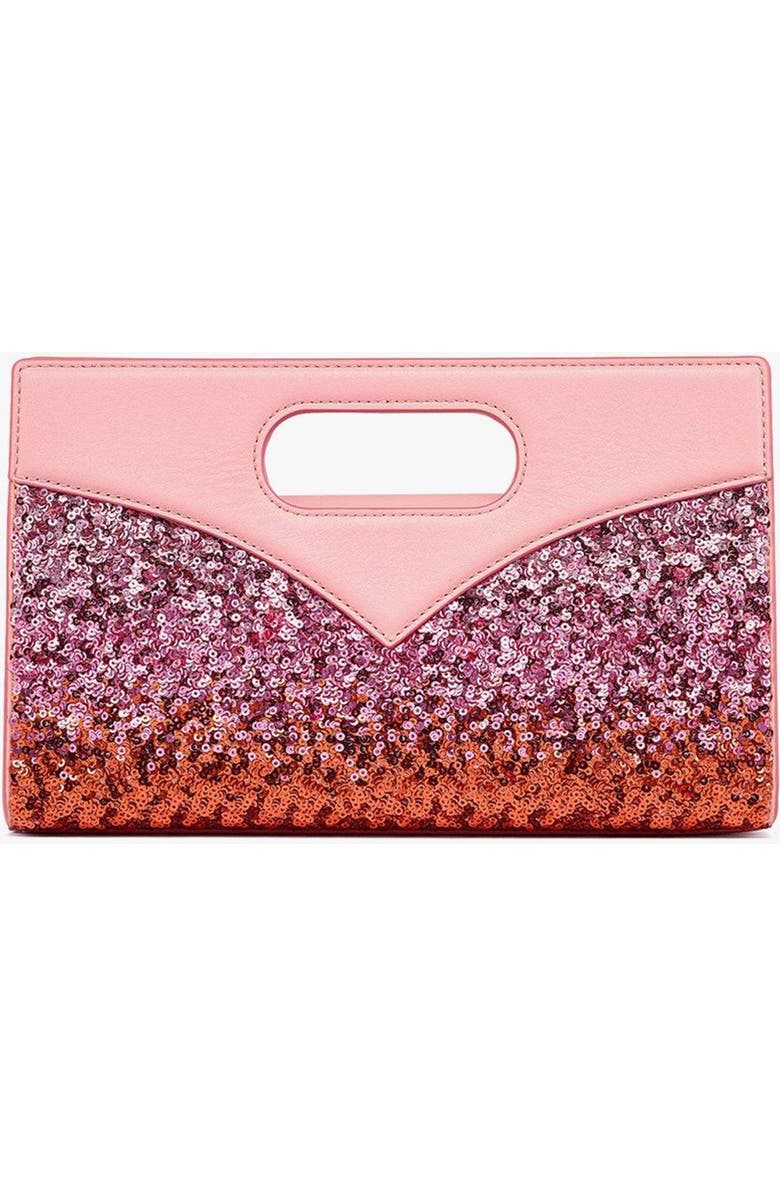 MCM Diamond Bag in Sequin Lamb Leather, Alternate, color, Pink