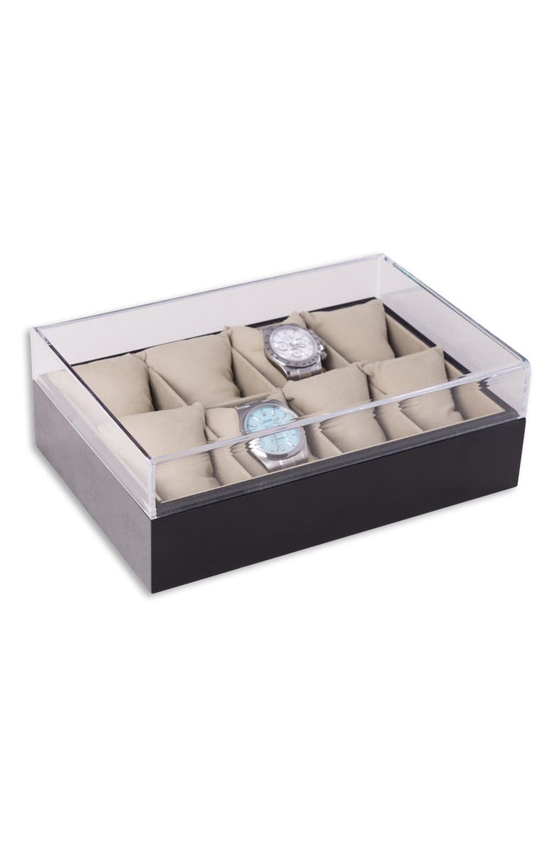 Bey-Berk Watch Storage Case, Alternate, color, Black