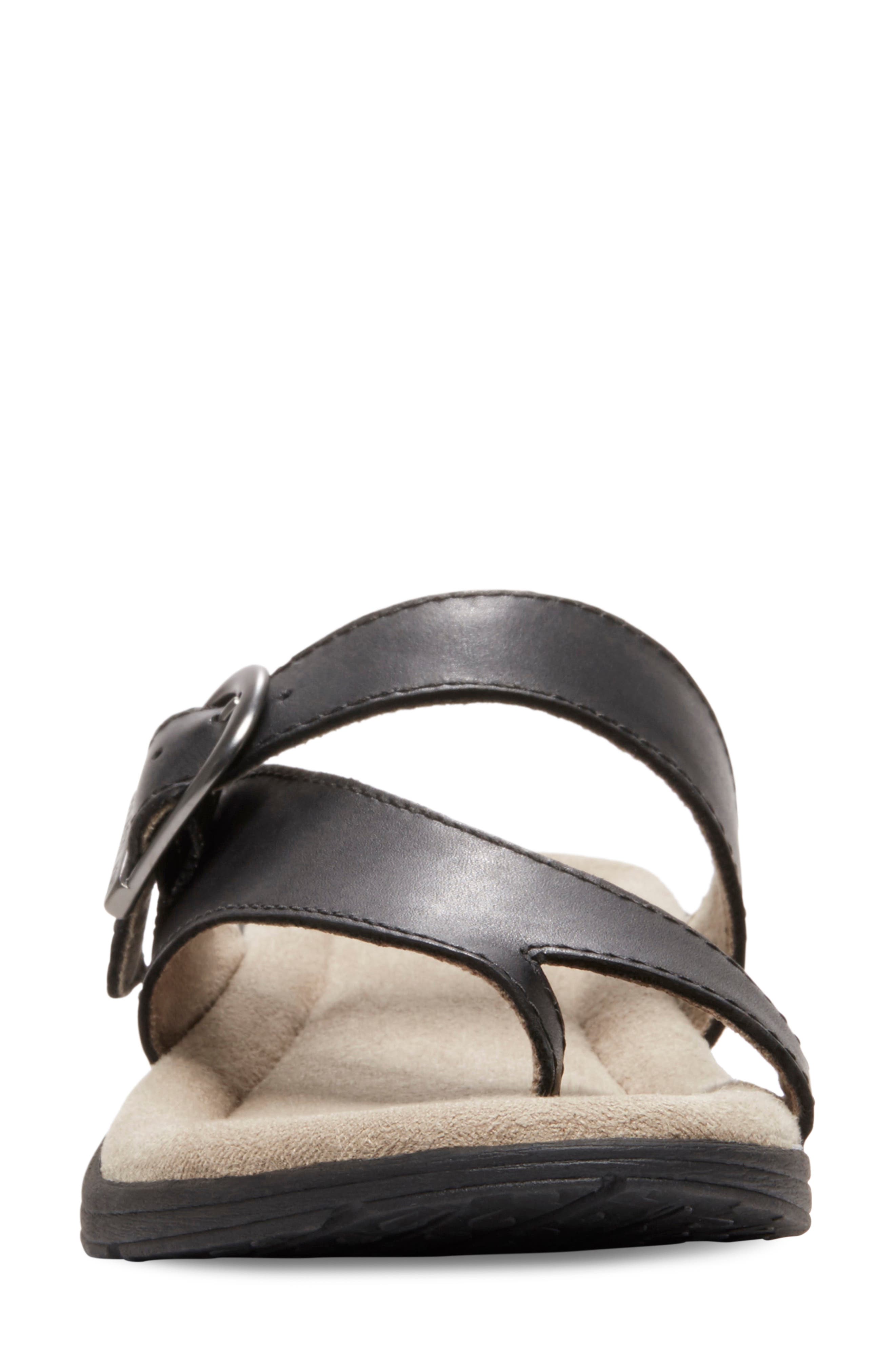Tahiti II Buckled Sandal - Wide Width Available, Alternate, color, BLACK