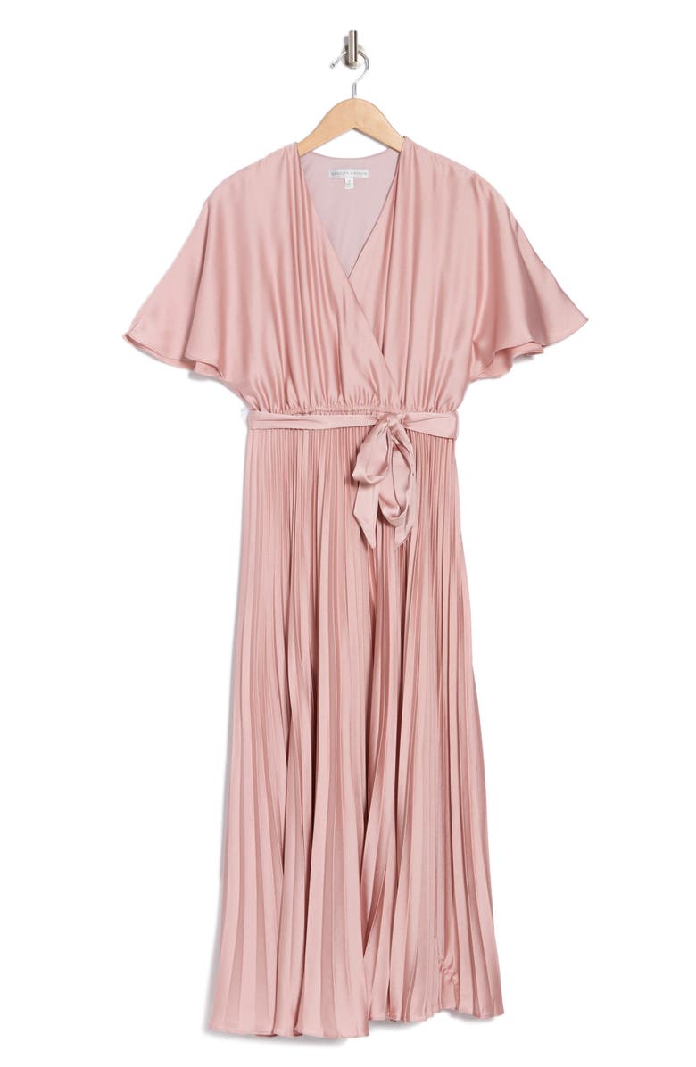 SANDRA DARREN Pleated Midi Dress, Alternate, color, 