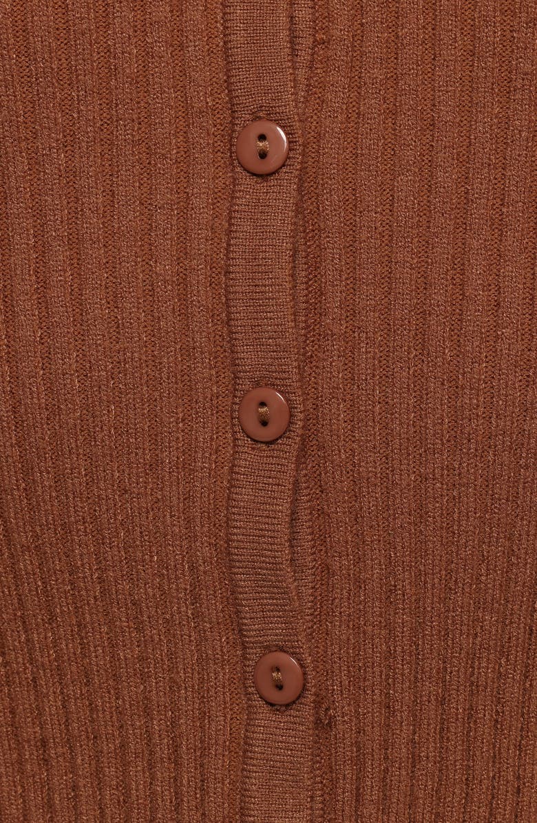 Petal & Pup Sakuna Rib Long Sleeve Sweater, Alternate, color, Cognac