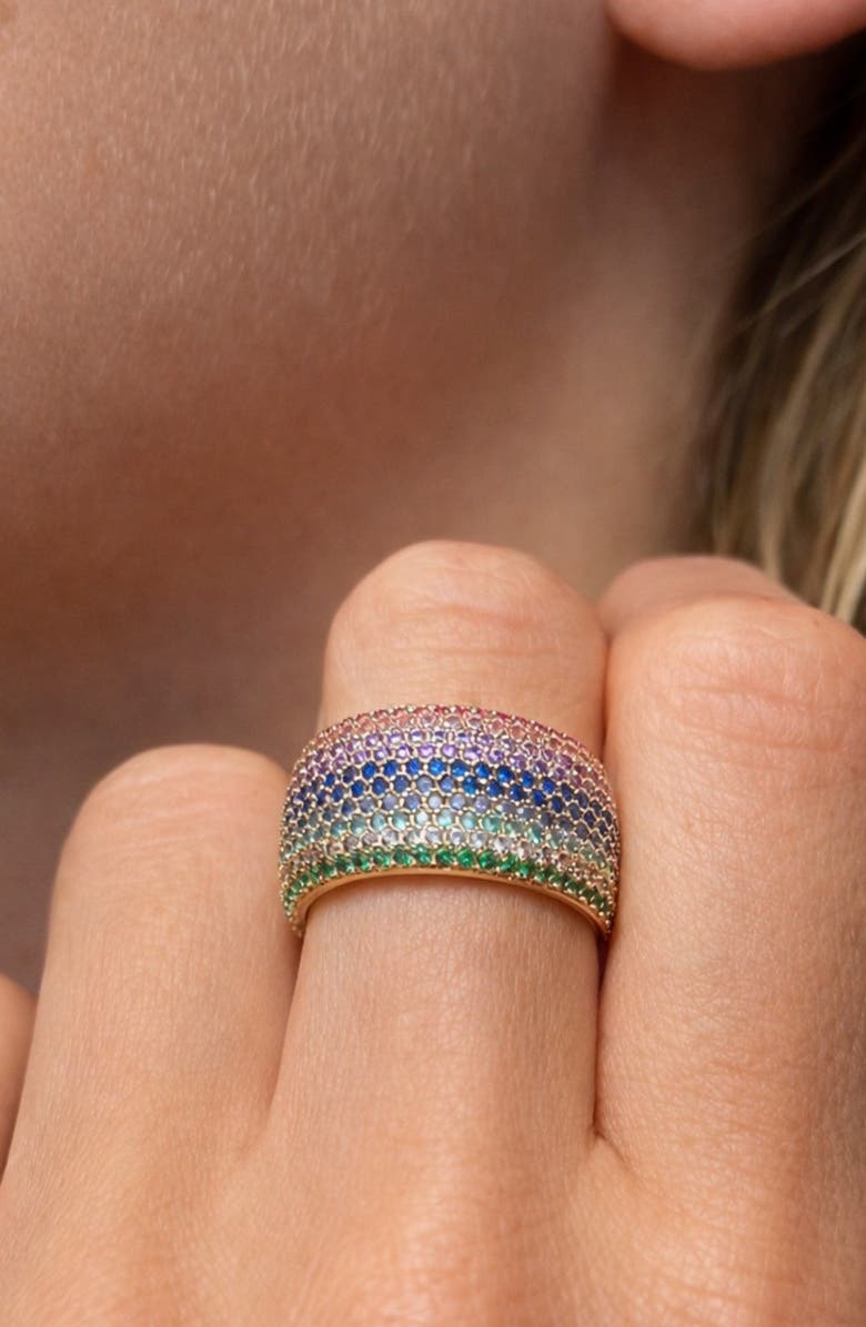 NATIVE GEM Billionaire Ring, Alternate, color, Rainbow Blossom