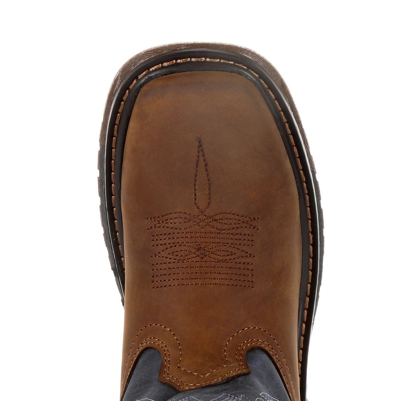 Big Kids' Ride Flx Western Boot, Alternate, color, DENIM BROWN