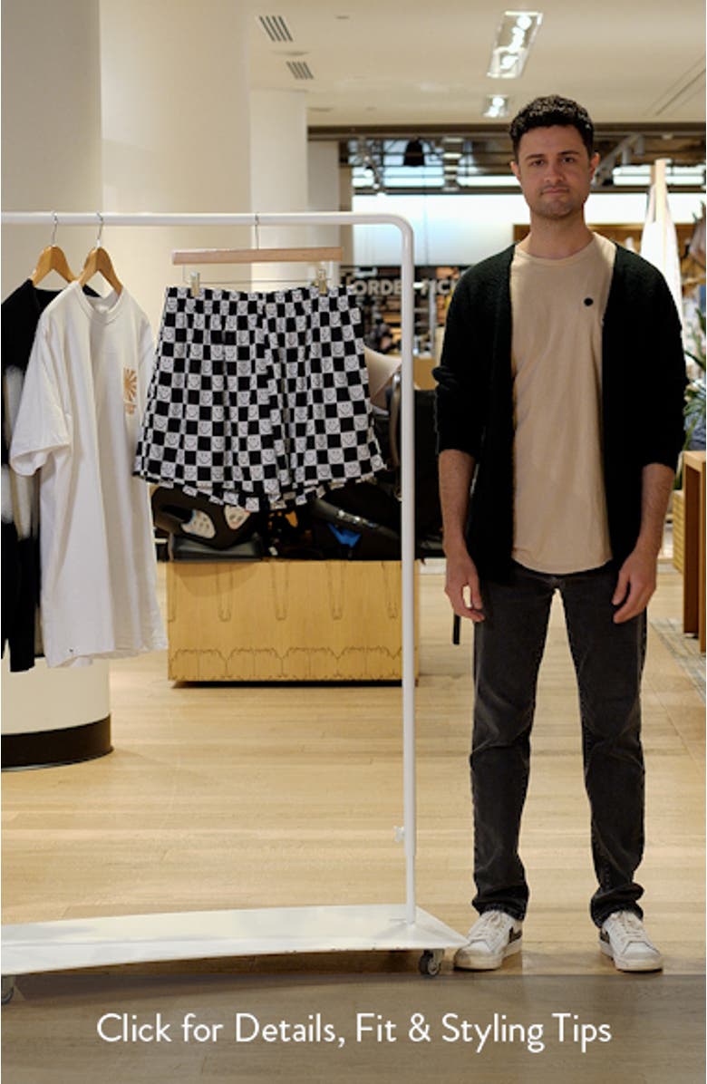 SMILEY<sup>®</sup> Checkerboard Mesh Shorts, sales video thumbnail