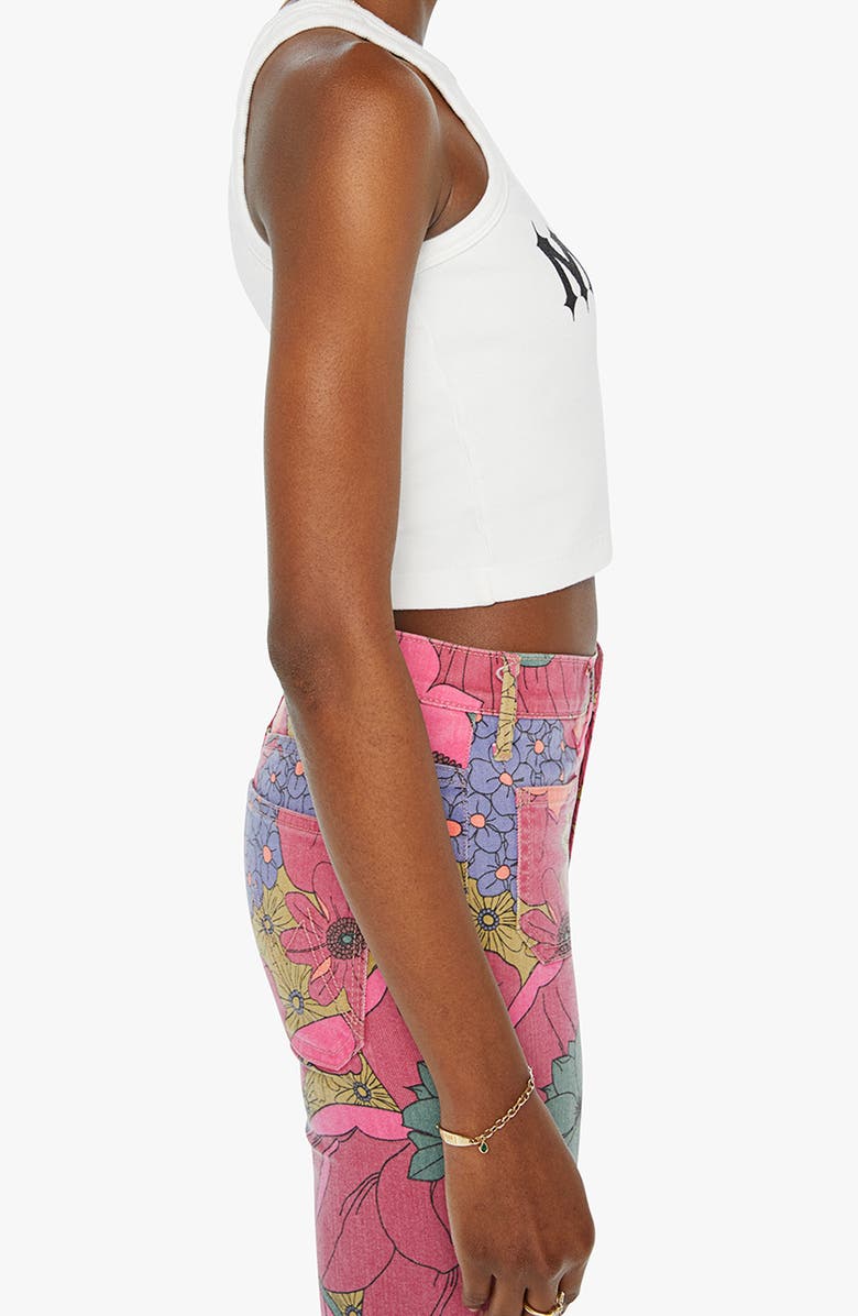 MOTHER The Chin Ups Chop Crop Graphic Tank, Alternate, color, 
