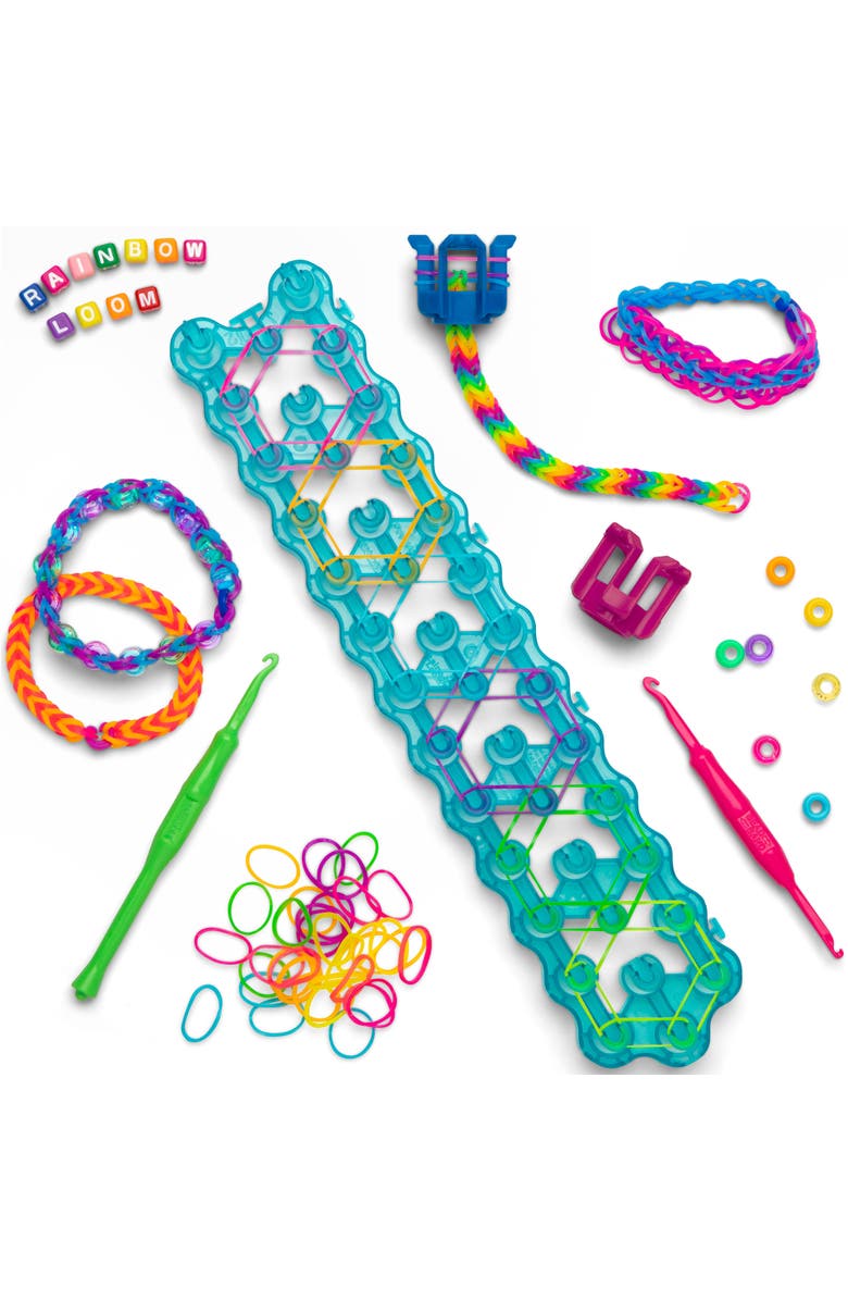 Rainbow Loom Bead Station 1200 Bands, 200 Beads, Loom Kit, Kids 7+, Alternate, color, Multicolored