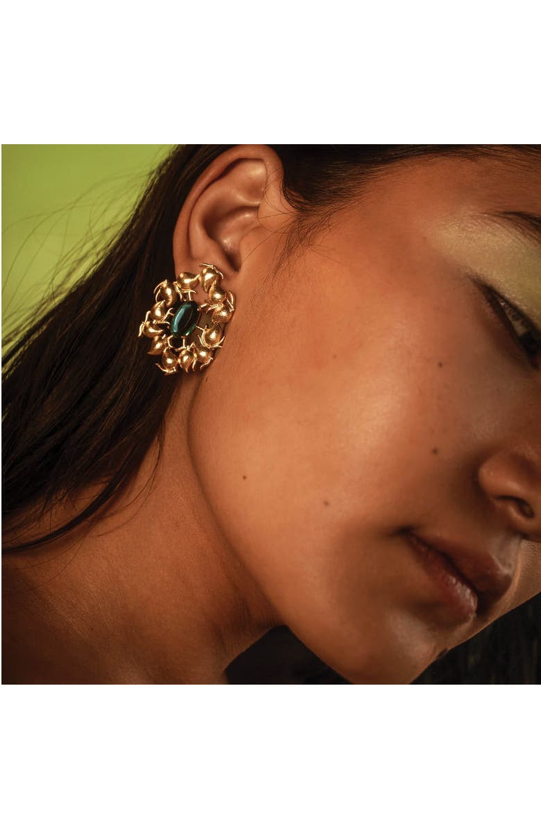 Dhwani Bhansal KERI EARRINGS, Alternate, color, Gold Plated