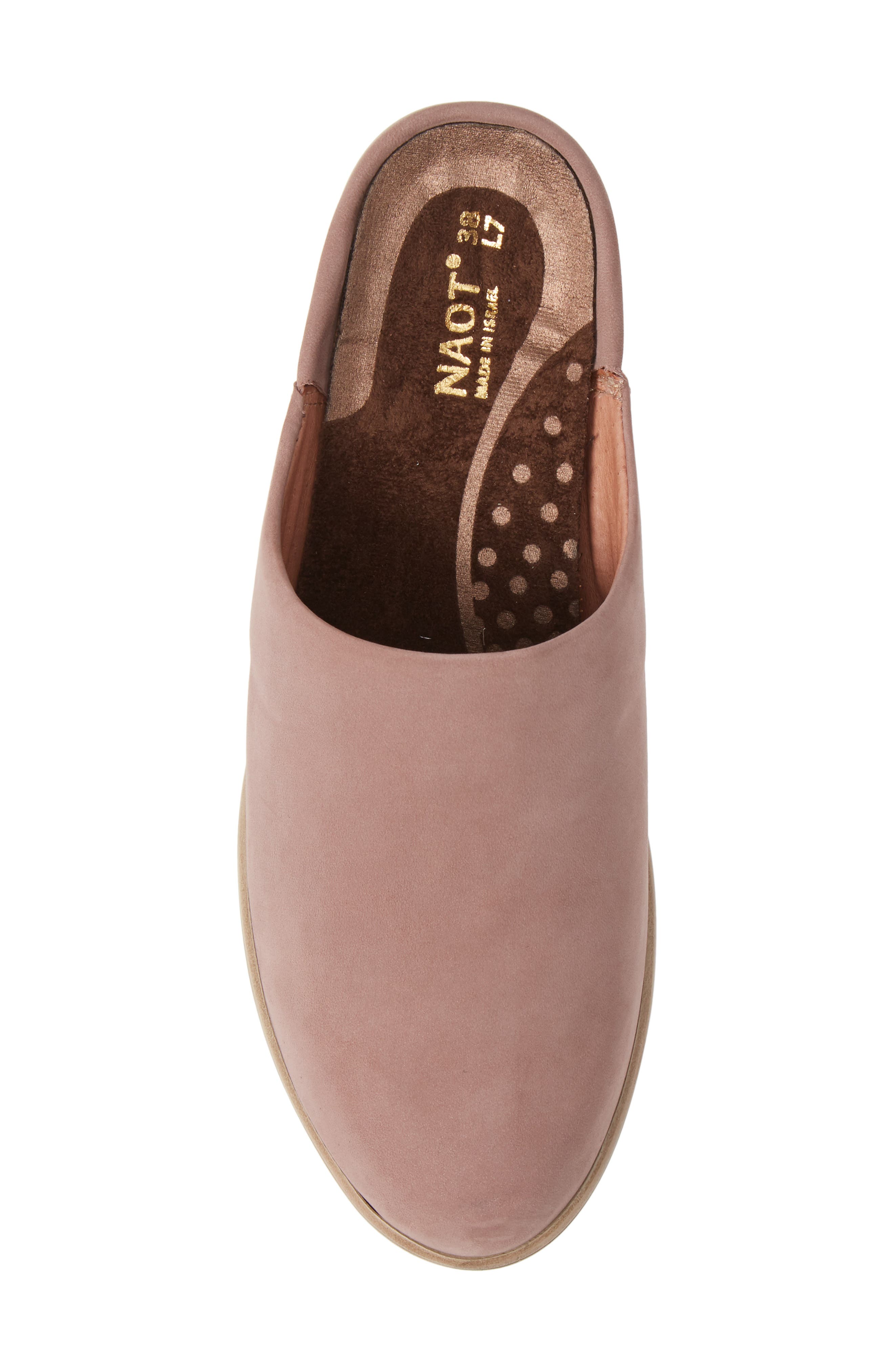 Naot Lodos Mule, Alternate, color, Mauve Nubuck Leather