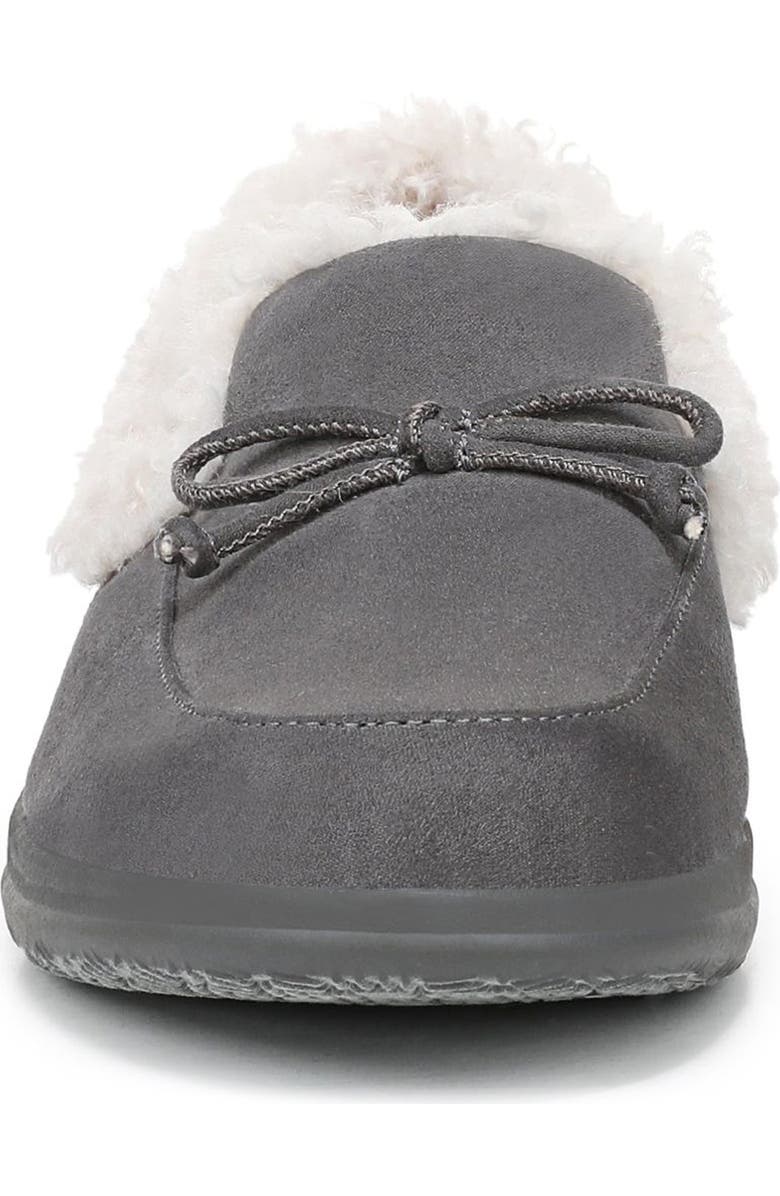 Vionic Claribel Faux Shearling Lined Slipper, Alternate, color, Steel Grey